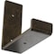 Ekena Millwork Steel Hanging Shelf Bracket, Antiqued Pale Gold 2"W x 6"D x 5 1/2"H BKTM02X06X05HSAPG - alternate 1